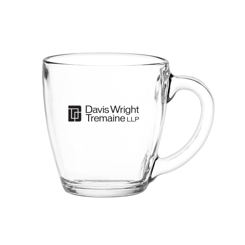 16 oz Glass Bistro Coffee Mug