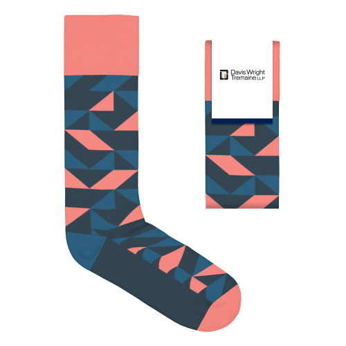Geometric Cotton Crew Sock